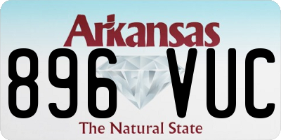 AR license plate 896VUC