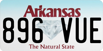AR license plate 896VUE