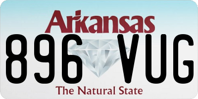 AR license plate 896VUG
