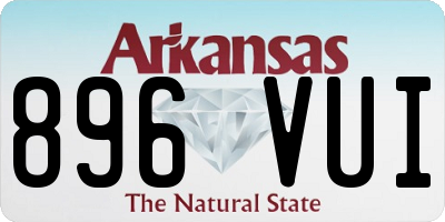 AR license plate 896VUI