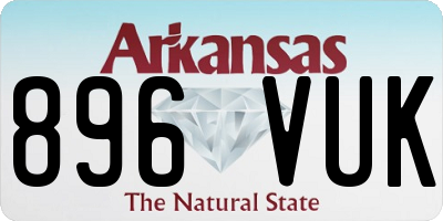 AR license plate 896VUK