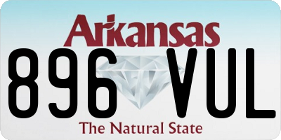 AR license plate 896VUL