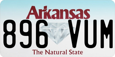 AR license plate 896VUM
