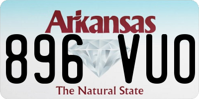 AR license plate 896VUO