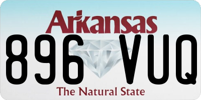 AR license plate 896VUQ