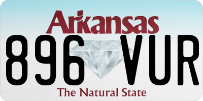 AR license plate 896VUR
