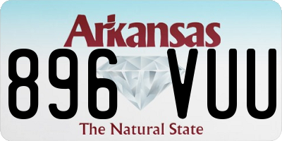 AR license plate 896VUU