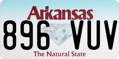 AR license plate 896VUV