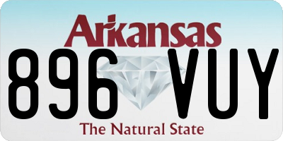 AR license plate 896VUY
