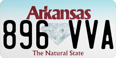 AR license plate 896VVA