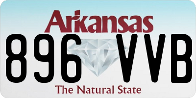 AR license plate 896VVB