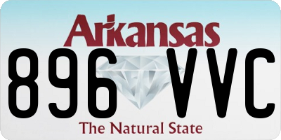 AR license plate 896VVC