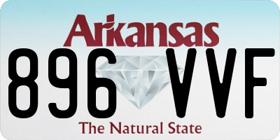 AR license plate 896VVF
