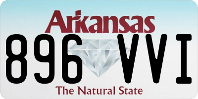 AR license plate 896VVI