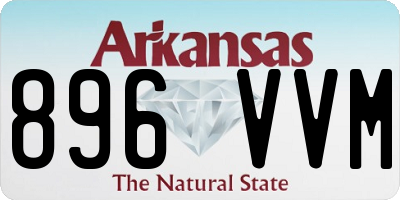 AR license plate 896VVM