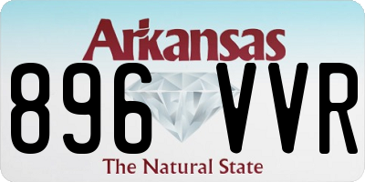 AR license plate 896VVR