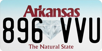 AR license plate 896VVU