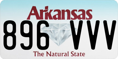 AR license plate 896VVV