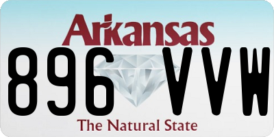 AR license plate 896VVW