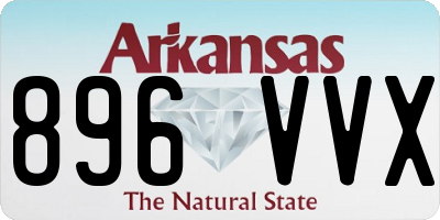 AR license plate 896VVX
