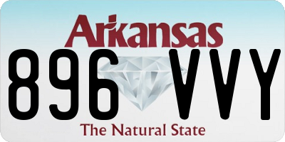 AR license plate 896VVY