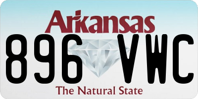 AR license plate 896VWC