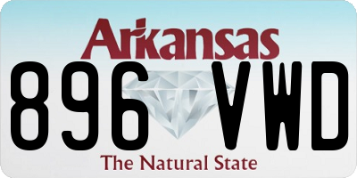 AR license plate 896VWD