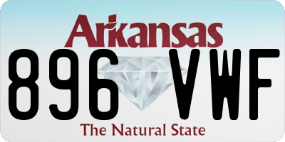 AR license plate 896VWF