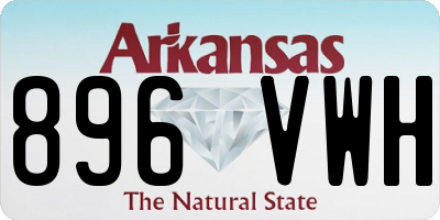 AR license plate 896VWH