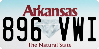 AR license plate 896VWI