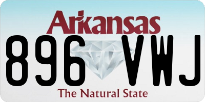 AR license plate 896VWJ