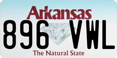 AR license plate 896VWL