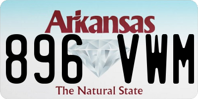 AR license plate 896VWM