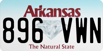 AR license plate 896VWN