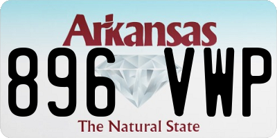AR license plate 896VWP