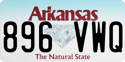 AR license plate 896VWQ