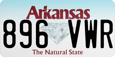 AR license plate 896VWR