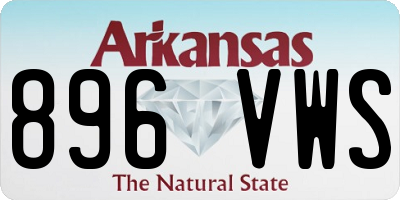 AR license plate 896VWS