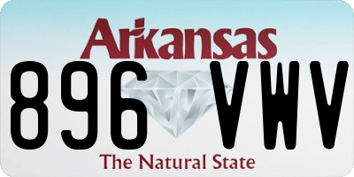 AR license plate 896VWV