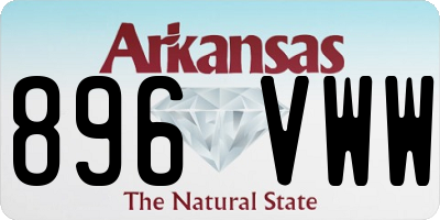 AR license plate 896VWW