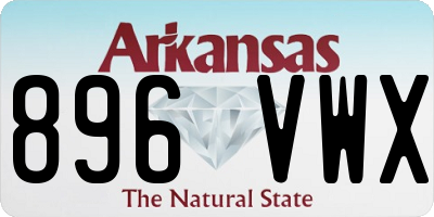 AR license plate 896VWX