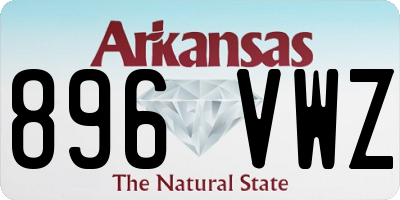 AR license plate 896VWZ