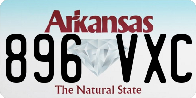 AR license plate 896VXC