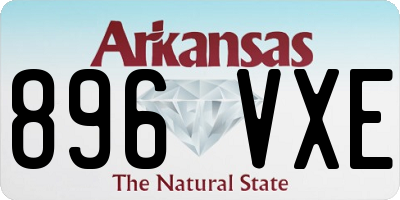 AR license plate 896VXE