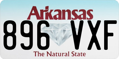 AR license plate 896VXF
