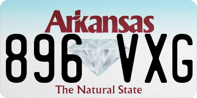 AR license plate 896VXG