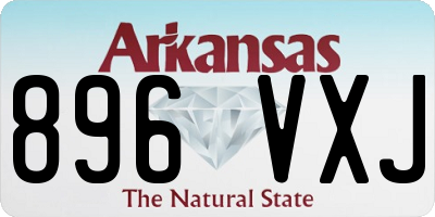 AR license plate 896VXJ
