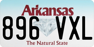 AR license plate 896VXL