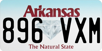 AR license plate 896VXM