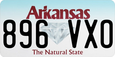 AR license plate 896VXO